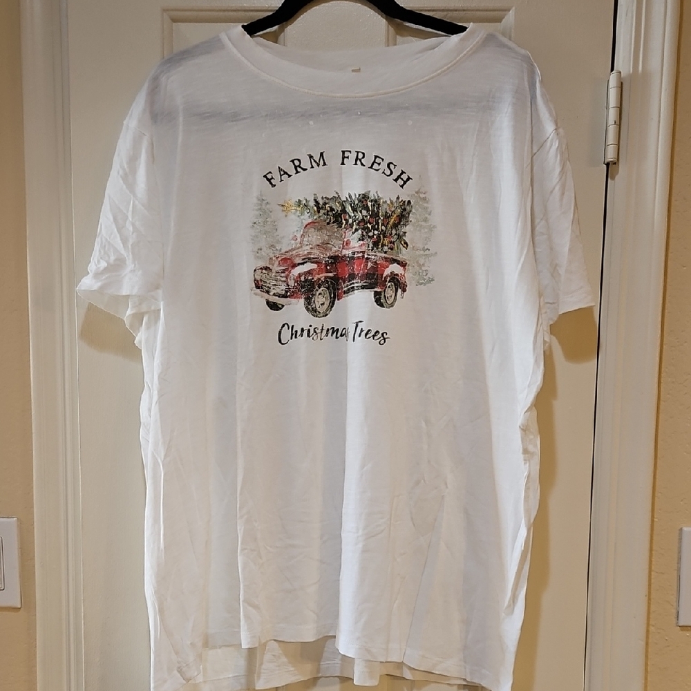 Maurices White Christmas Truck Tee
